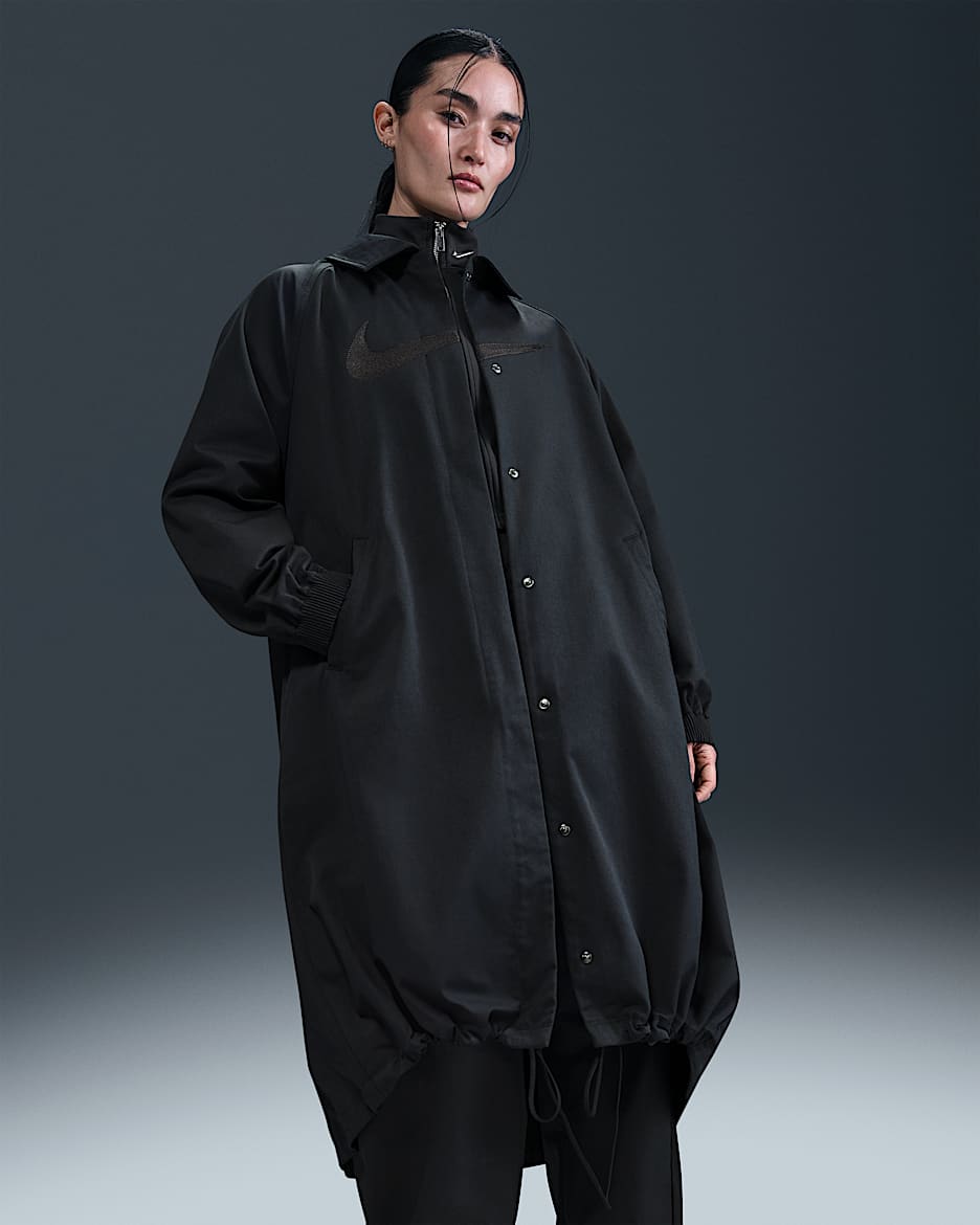 【NIKE】新着ベージュカラー ルーズツイルトレンチコート NIKE】新着ベージュカラールーズツイルトレンチコート (Nike